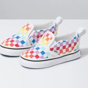 Rainbow Slip on Vans 🌈 Toddler size 6